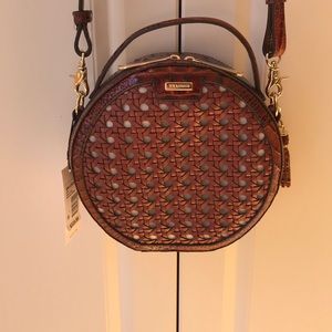 NWT Circle Brahmin Lane Pecan Melbourne Crossbody